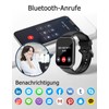 Cloudpoem Smartwatch,1.85 Zoll HD-Touch Screen Fitnessuhr mit Telefonfunktion,SpO2-Überwachung Pulsuhr Schlafmonitor