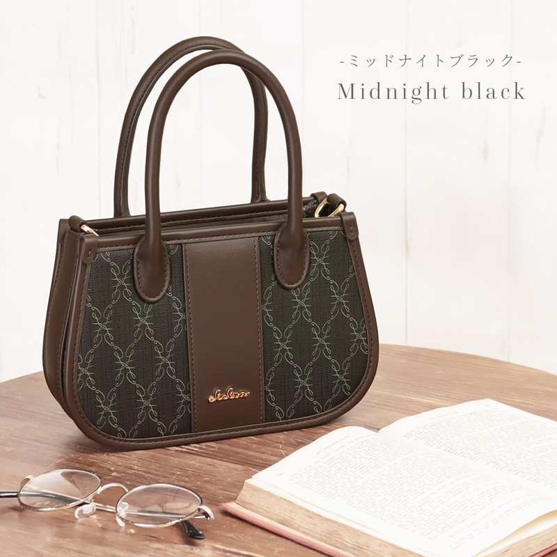 Cleria CL-28072 Women's Handbag, Small, Lightweight, 2-Way Mini Shoulder Bag,