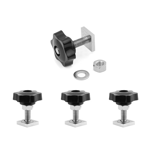 JJWNMLL T track adapter bolts head 20x20 mm square sliding