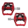 Dual Function Bicycle Pedal Flat Clipless Cleats 3 Sealed Bearings