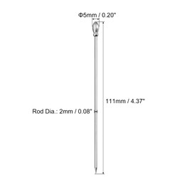 sourcing map Cocktail Toothpicks, 12Pcs 4.3 Inch Stainless Steel Long Cocktail Picks Reusable Metal Cocktail Skewers for Drink Appetizer Fruits