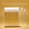 100PCS Disposable Crystal Lip Brushes - Premium Gold Lip Gloss