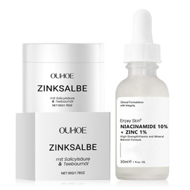 Zinc Ointment for Pimples, with Tea Tree Oil & Salicylic Acid, Niacinamide Serum with Zinc, Body Acne Cream, Cream Against Pimples, Clarifying Face Serum, Removes Blemishes