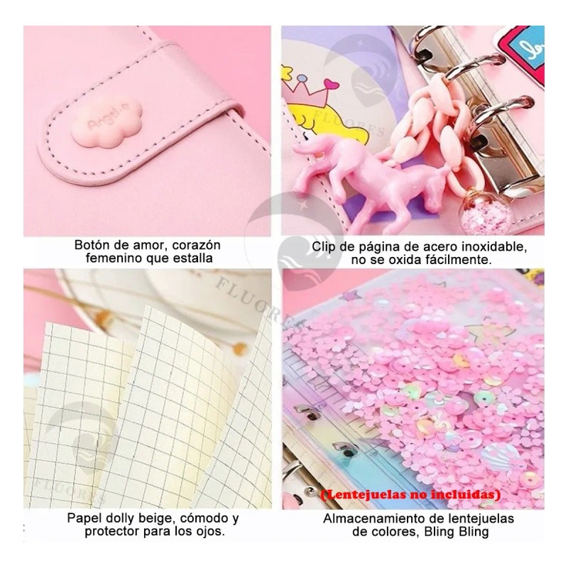Kit Libretas Escolares Stickers Kawaii Papeleria Diy Regalo