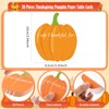 MixTeach 50Pcs Thanksgiving Table Place Cards Pumpkin Paper Table Decor