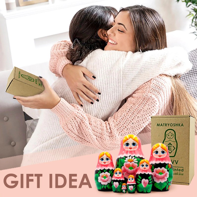 AEVVV Matryoshka Russian Doll Set 7 pcs - Nesting Dolls