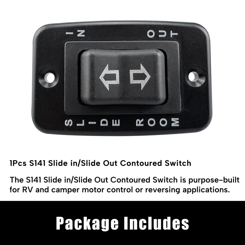 Memiuyelay S141 Slide in/Slide Out Contoured Switch 20A Continuous 40A