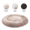 Bedfolks Calming Donut Dog Bed - 30" Round Plush for