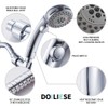 DOILIESE High Pressure Shower Head with Handheld Spray 6 Settings
