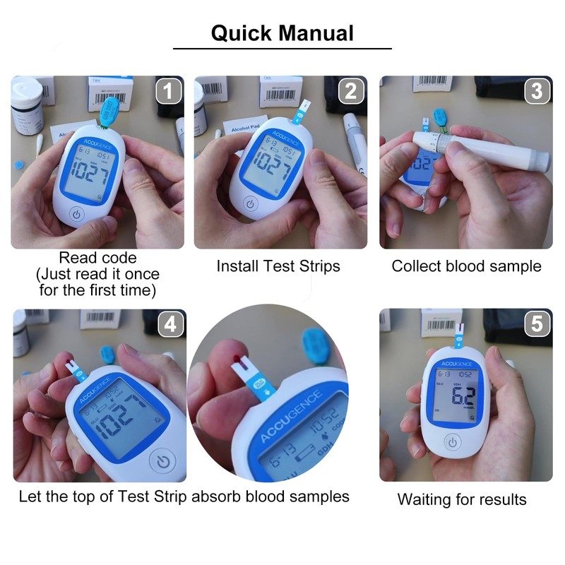 ACCUGENCE 3in1 Uric Acid Meter With 25 Uric Acid test