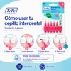 Cepillo interdental TePe, Original, Rosa 0.4 mm. Caja 6 pcs.,