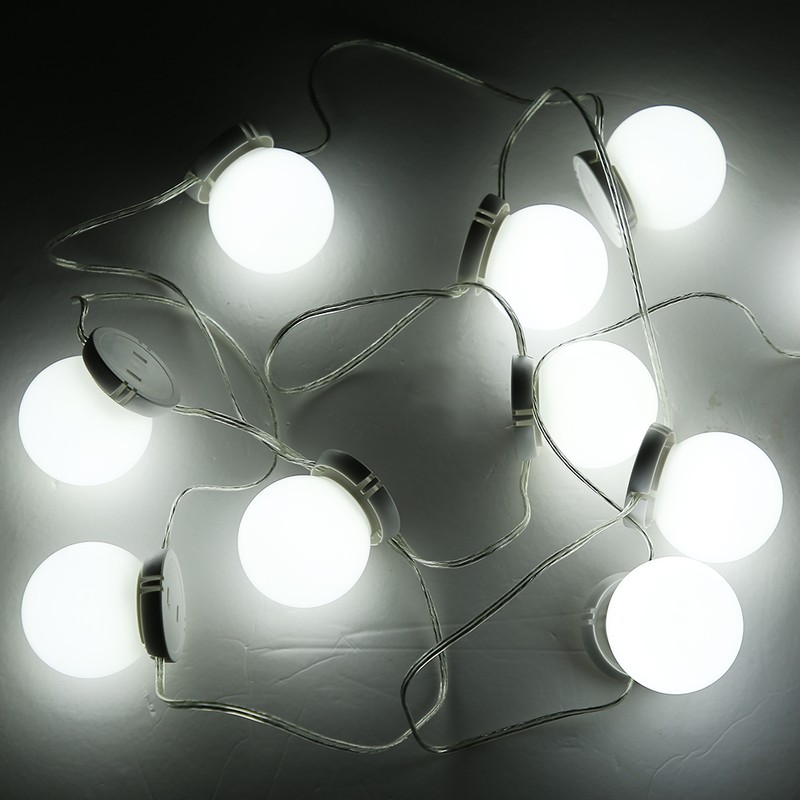 10 LED Illuminated Makeup Mirror Rope Lamps Stepless Adjustable Touch