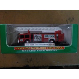 Hess 1999 Hess Miniature Fire Truck – New in Box, Red Ladder Truck, Collectible Toy