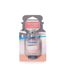 Yankee Candle Car Air Fresheners, Hanging Car Jar® Ultimate Pink Sands™ Scented, Neutralizes Odors Up To 30 Days