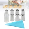 Lecute Set 9 Boquillas Duya Glaseado Acero Manga Pastelera Reutilizables