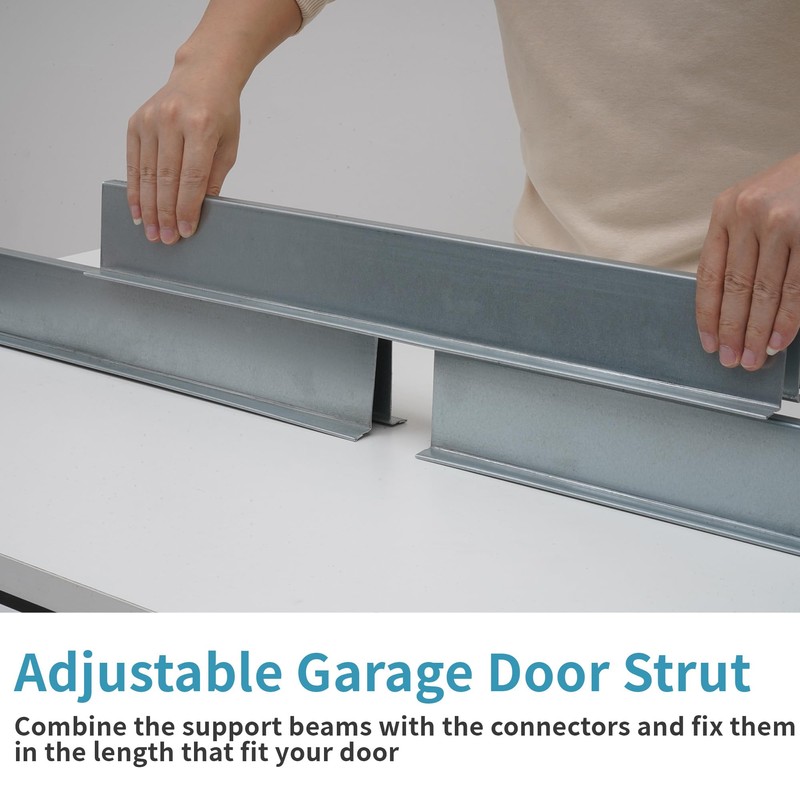 RDUIGT Heavy Duty Steel Garage Door Strut 16Ft Garage Door