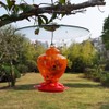 13" Glass Rain Cover for Bird Feeder Outdoors - Baffle