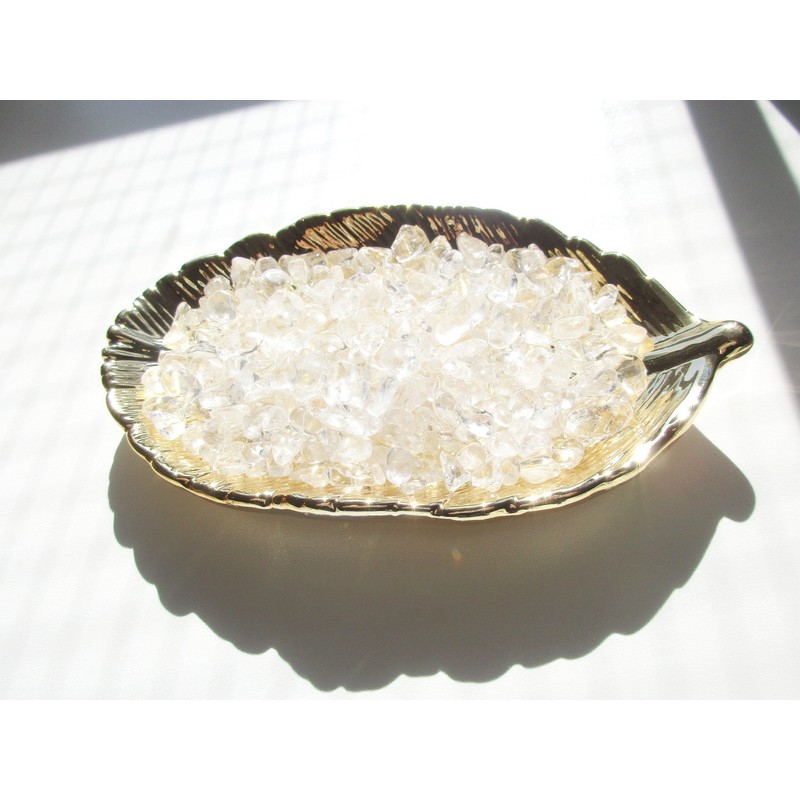 RELIGHT Natural Stone, Crystal, Ripple, Feather, Small Plate, 2-piece Set,