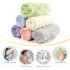 PHOGARY Flannel Face Cloth Pack 6, Reusable Microfibre Face Cloth,