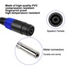 MEIRIYFA Speakon Female to 1/4" Mono Speaker Cable, 6.35mm TS