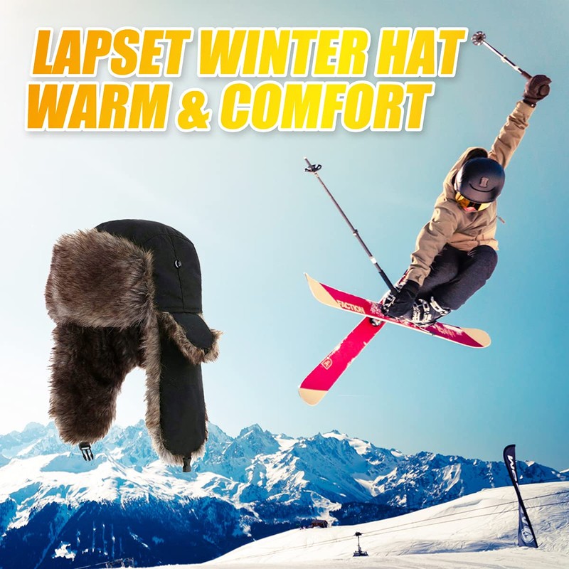 Lapset Pilot Cap, Flying Hat, Flight Cap, Climbing Hat, Cold