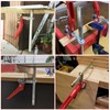 LANIAKEA 2PCS Ratcheting Table Clamp Quick Bar Clamp with 0~6"