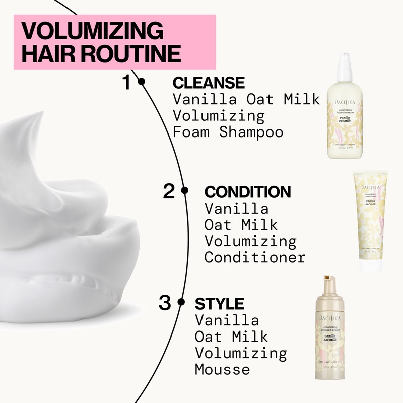 Pacifica Hair Mousse - Vanilla Oat Milk – Light Hold
