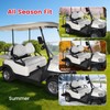 Golf Cart Seat Covers Front & Rear Sets 2 PCS