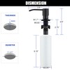 Soap Dispenser for Kitchen Sink Matte Black, Lotion Dispenser for