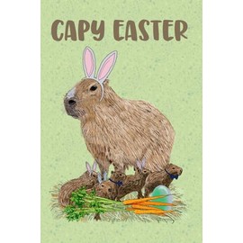 Easter Bunny Journal - Capybara Lovers Adorable Capy Easter Blank Notebook - Cute Baby Animals Basket Idea for Boys or Girls Age 5-7, 7-9, 9-12