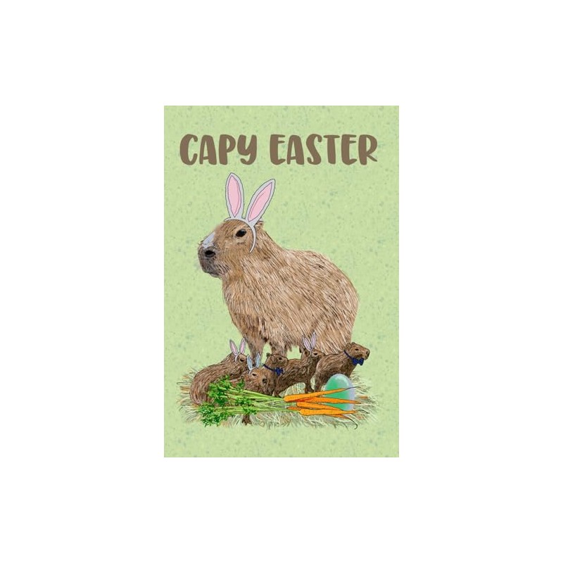 Easter Bunny Journal - Capybara Lovers Adorable Capy Easter Blank