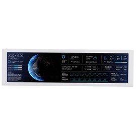 Yoqanr 8.8" Sensor Panel PC Temperature Display,Computer Temp Monitor, PC Accessories,Type-C+PH Interface,Mini Computer Secondary Screen Monitoring CPU,RAM,GPU,SSD Performance and So On(White)
