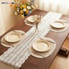 FAVE Boho Oval Woven Placemats Set of 6, Washable Table