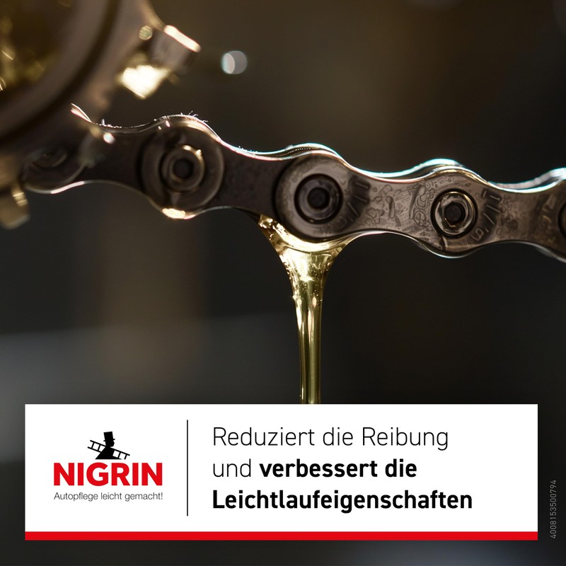 Nigrin 50079 Bicycle Chain Oil, 100 ml, Grey