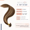 MY-LADY Keratin Bond Hair Extensions 24 Inch U Tip Pre
