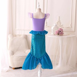 Iceluxiiis 8Pcs Mermaid Tails Princess Dress Up for Girls 3-13, Toys & Accessories, Toddler Christmas Birthday Gifts