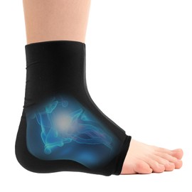 Cooling Cuff Foot, Reusable Cool Ankle Brace, Ice Pack Gel for Cold Warm Compress, Ankle Foot Ice Pack, Ankle Splint for Achilles Tendonitis, L