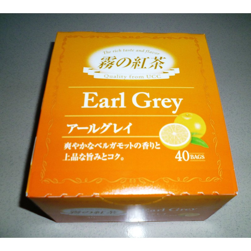 UCC Mist Tea Earl Grey Tea Bags, 40 Bags