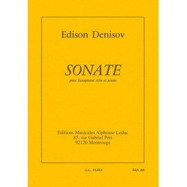 デニゾフ : ソナタ (サクソフォン、ピアノ) ルデュック出版
