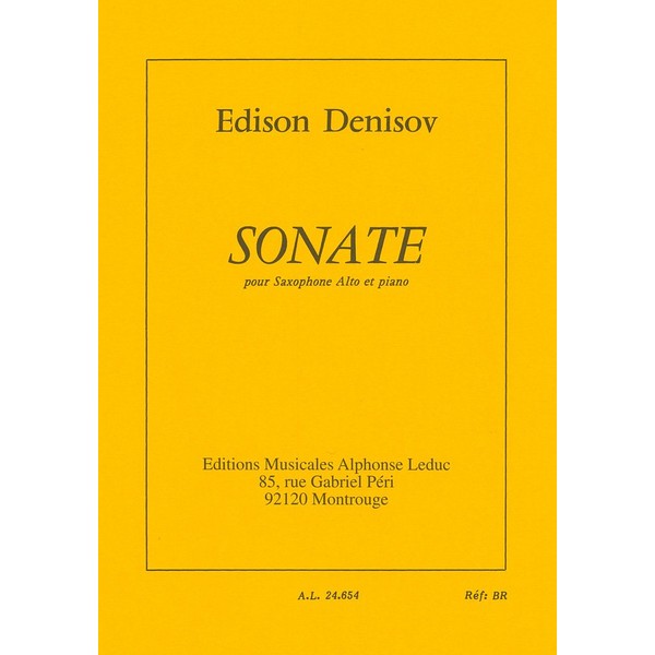 デニゾフ : ソナタ (サクソフォン、ピアノ) ルデュック出版