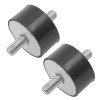 Caltric Set of 2 Rear Engine Mount Rubber Isolators for