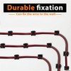 50pcs Cable Clips, Adhesive Cable Organizer Cord Holder, Durable Strong