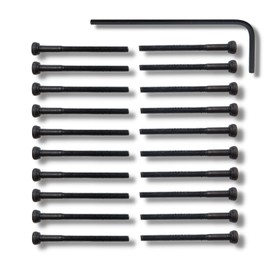 TAGATORON M2 Cap Screw Bolt Set Chrome Molybdenum Steel (SCM435) with L Wrench (5. Cap Screws 25mm (Set of 20))