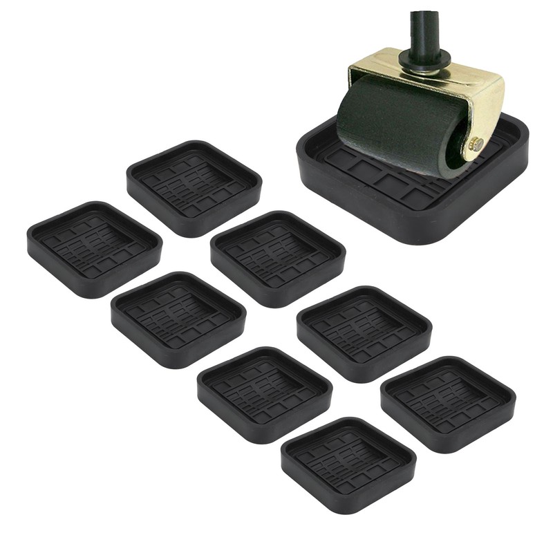 8pcs Wheel Stoppers Rubber Universal Scratch Proof Bed Sofa Caster