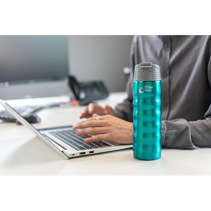 Pioneer Travel Flask, Stainless Steel Vacuum Insulated Double Wall Hot