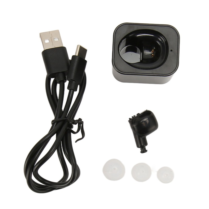 Single Earbud Adjustable Volume Sound Aid USB Charging Hearing Earphone