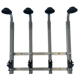 Chabrias Ltd Bottle Alcohol Spirit Measure Drink Dispenser Bar Butler Home bar Garage Man cave Set Wall Fixing Mount Bracket plus 4 x Traditional Optics (Black, 25ml)