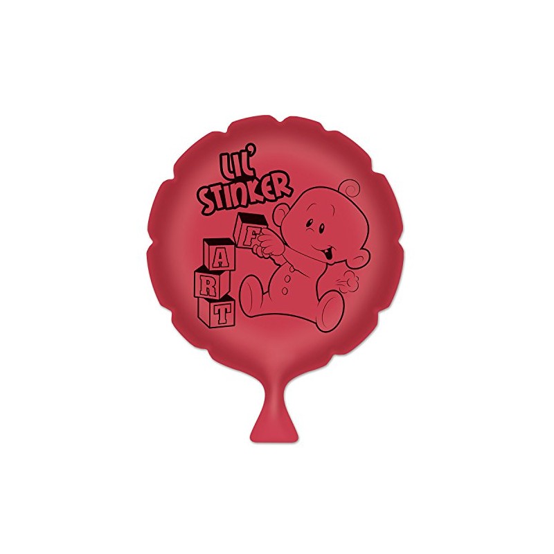 Beistle 54256 Lil' Stinker Whoopee Cushion, 8-Inch, Red/Black