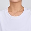 Philip Jones Gold Plated Heart Solitaire Necklace Created with Zircondia®