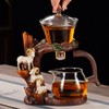 Fire Kirin Glass Teapot Set with Infuser Semi Automatic Tea